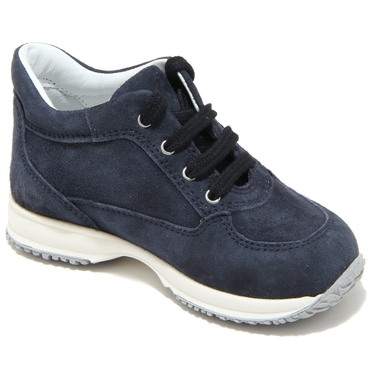 88606 sneaker blu HOGAN INTERACTIVE H PAILLETTES scarpa bimba