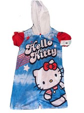 Hello kitty nwt hooded XS 4/5 zip up romper girls new  
