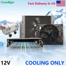12V Under Dash AC Unit Air Conditioner Auto Car Compressor Evaporator 12000 BTU