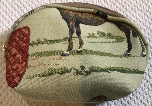 Estuche de maquillaje para tapiz de caballos ecuestres - Imagen 5 de 8