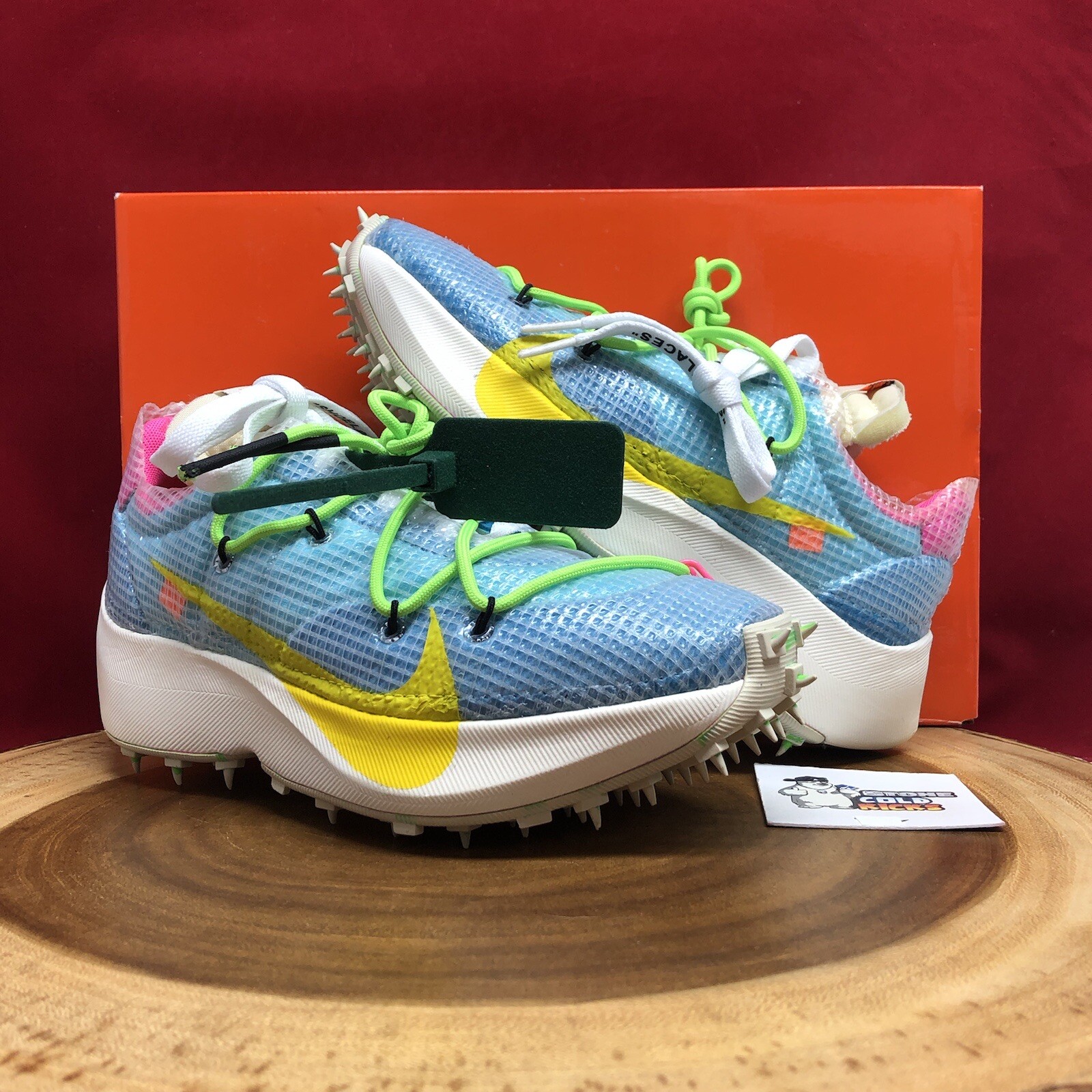 OFF WHITE X NIKE Nike Vapor Street x Off White blu polarizzato CD8178 400 taglia 6W 4 5M waffle max