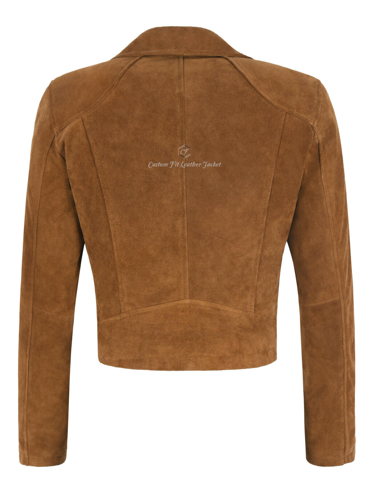 Ladies SHORT BODY Jacket Classic Suede Leather Fashion Casual Biker Style Jacket 100% nowy, popularny