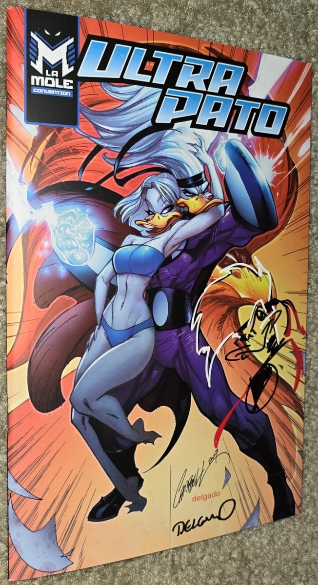 2024 Ultra Duck 1 NM MX SIGNED REMARKED Delgado Variant J Scott