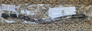 Dover Saddlery Suffolk Curved Crystal Leather Black BROWBAND  Size Cob