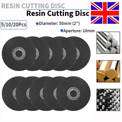 5/10/20Pcs 50mm Resin Cutting Disc Cut Off Wheel Metal For Angle Grinder Tool UK