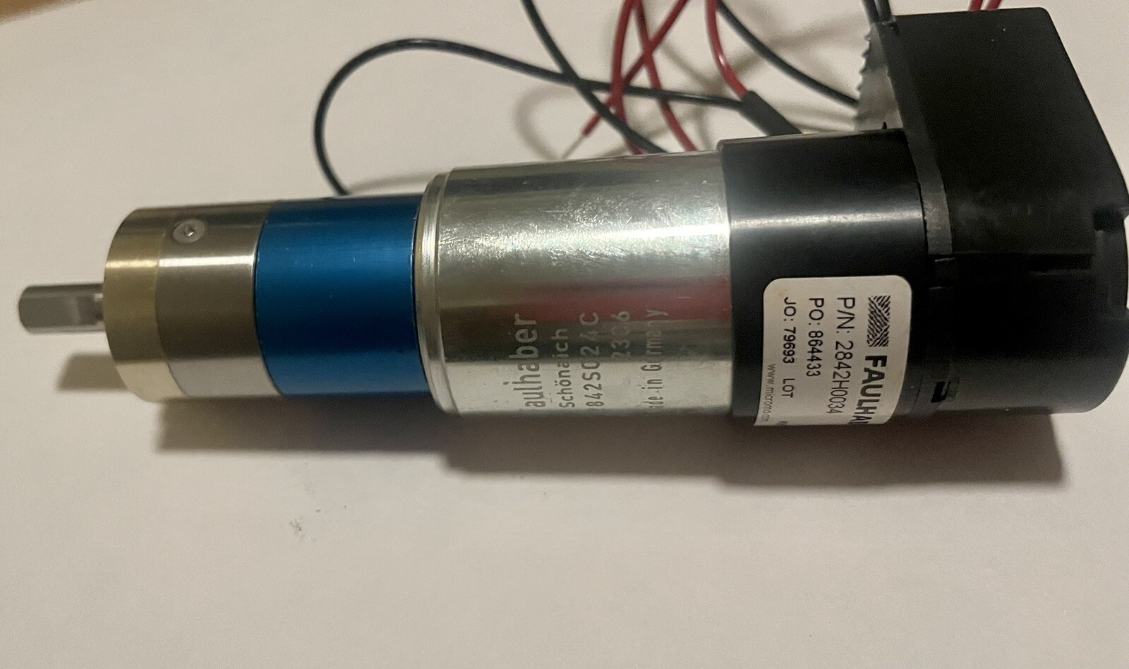 FAULHABER 2842S024C SERVO MOTOR GEAR REDUCTION W OPT ENCODER eBay