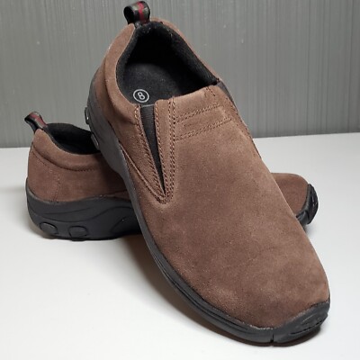 State Street Men\'s Suede Slip-On Mocs, Sz 8, Cocoa Color Slip Moc - Brown 12oz Chromexcel, Camp Sole - Made in USA  main image 3