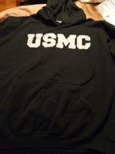 United States Marine Corps USMC Men's Hoodie MV SPORTS Classic Fleece Size L
