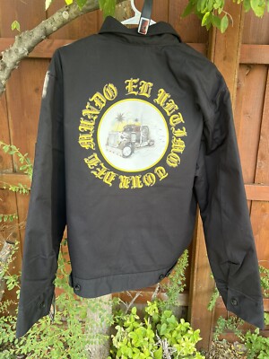 Bad Bunny El Ultimo Tour Del Mundo 2022 Merch Dickies Jacket Large With Band.