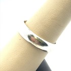 Designer Sterling Silver Smooth Band Ring Size 9 Classic Minimalist Wedding Band — photo 6