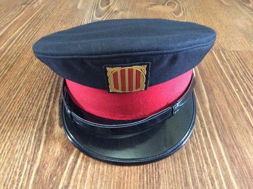 VINTAGE SPAIN POLICE HAT CAP BARCELONA 