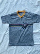 VTG Levi s Olympic Games T Shirt Kids Youth Size L 1980 USA 80s