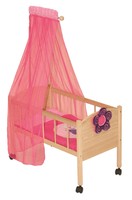Roba Happy Fee 97233 Dolls' Bed With Covers Untreated Solid Wood 87 X 57 X 31 Cm Roba Happy Fee 97233 Dolls' Bed With Covers Untreated Solid Wood 87 X 57 X 31 Cm