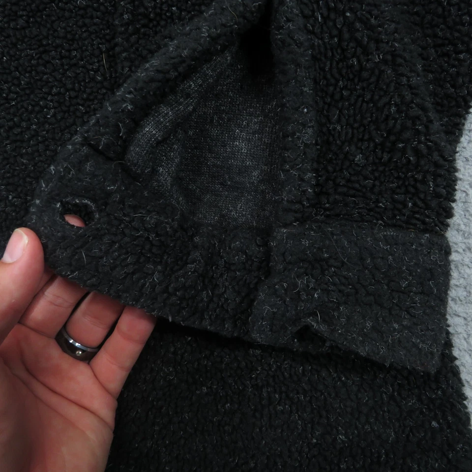 Chaqueta De Colección Quiksilver Hombres Grande Pila Profunda Polar Chaqueta Verde Surfista Patinador Años 90 Foto 4 de 4