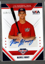 2020 USA Baseball Stars and Stripes 17U Program #23 Maxwell Muncy Auto /179