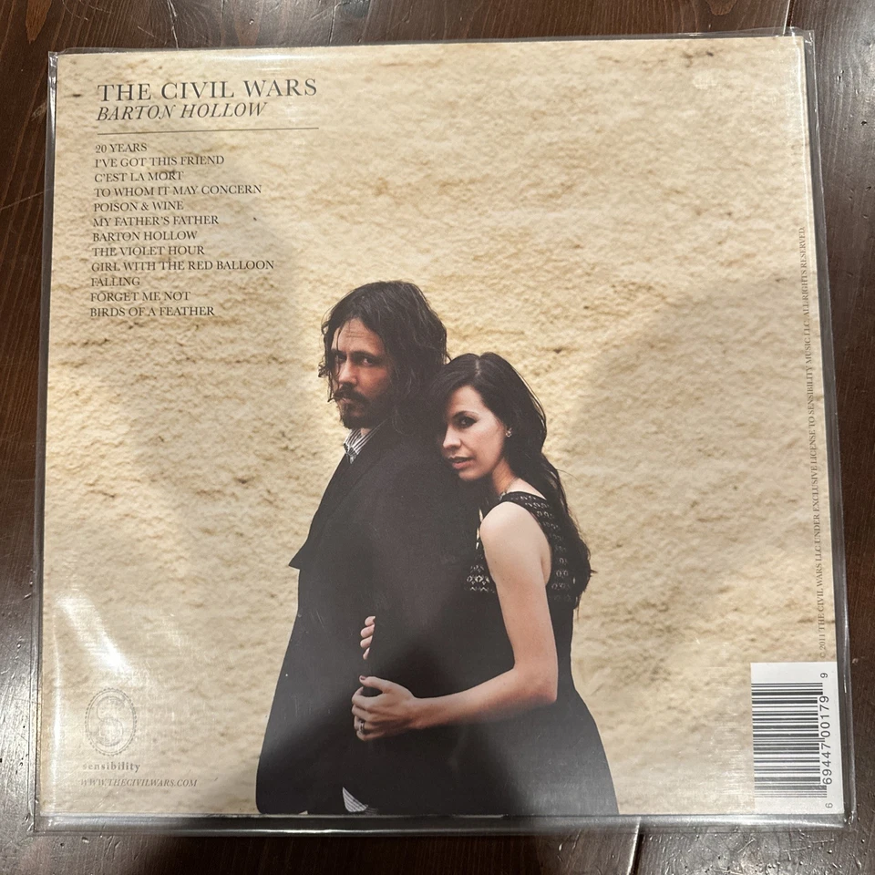 Barton Hollow The Civil Wars Vinyl Record RARE 1st Pressing Joy Williams NM - Image 2 of 4