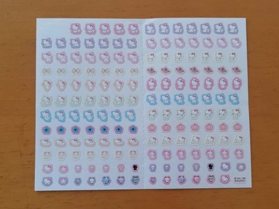 Sanrio Hello Kitty Charmy Kitty 2006 seltene Adresse & Zeitplan Aufkleber