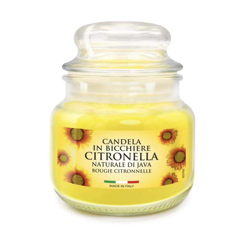 Citronella Scented Candle 30 Hours Burn Time - Small Lidded Jar
