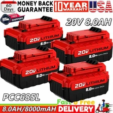 1-8X 20 VOLT Li-ion 3500mAh/8000mAH Battery for PORTER CABLE Max PCC680L PCC685L
