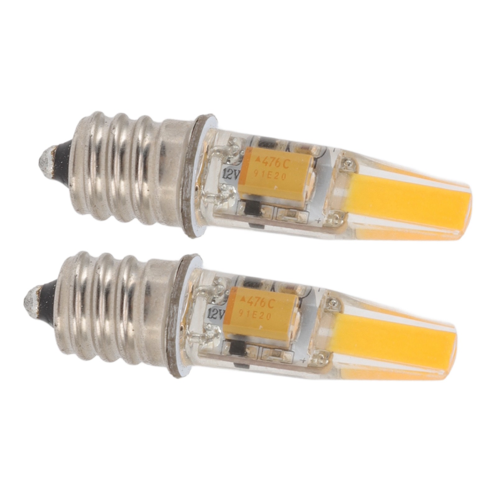 2pcs 2W 12V E12 LED Bulb Energy Saving Power Saving Candelabra Bulb Warm Light