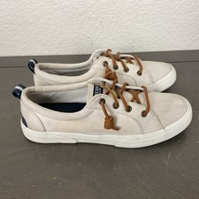Sperry Top-Sider Women's White Crest Vibe Canvas Sneakers/Shoes STS85102 Sz 7
