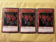 Konami Yu-Gi-Oh TCG LC01 Slifer the Sky Dragon LC01-EN002 Limited Edition 3pk