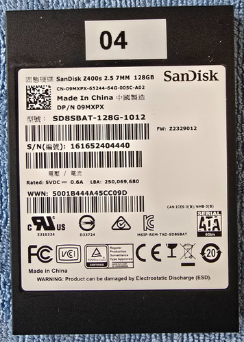 SanDisk Z400s SD8SBAT‑128G‑1012 128GB SSD 2,5" SATA III 7mm – zuverlässig