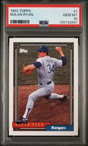 1992 Topps Nolan Ryan #1 PSA 10 GEM MT Texas Rangers HOF