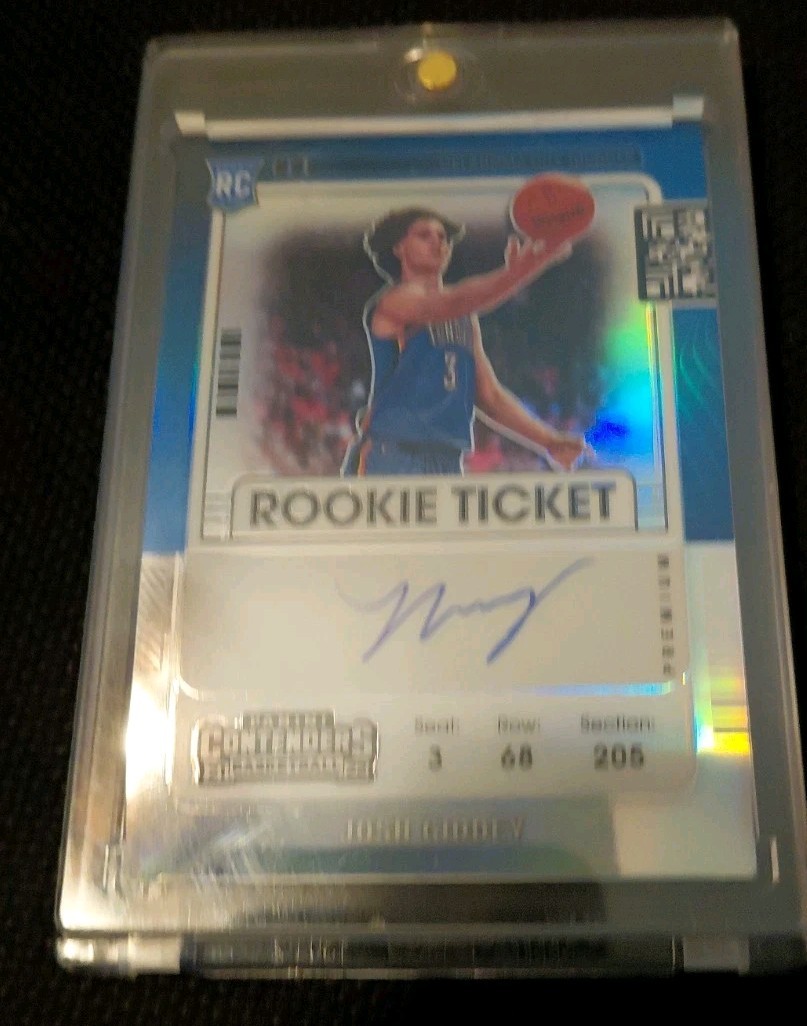 Josh Giddey (Var) #106 2021-22 Panini Contenders Basketball Rookie Clear Ticket