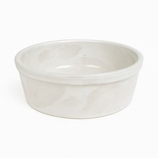 2. Wahl - B Ware KERAZO Keramik 3,8L Hunde Futterschale Futternapf 28x11cm, wei&szlig;