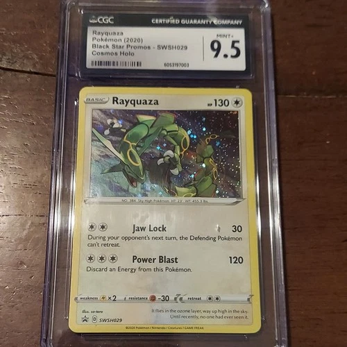 Pokemon Rayquaza SWSH029 Black Star Promo Holo CGC 9.5 2020 HP130