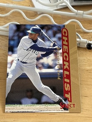 1997 Select Checklist Ken Griffey Jr #150 Registered Gold Parallel Mariners