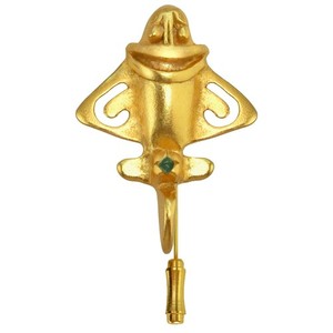 Authentic Natural Colombian Emerald Lapel Pin | Real 24k Gold-Plated Quimbaya Flyer-3