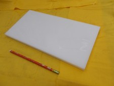 WHITE HDPE BAR polyethylene sheet machinable plastic stock 5/8" x 6" x 12" LONG