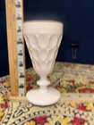 VINTAGE JEANETTE PINK MILK GLASS Water Goblet