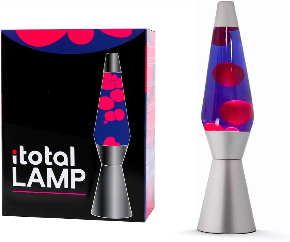 Lampada Lava Viola e Rosa Retrò | Effetto Bolle I-TOTAL per Arredo Casa