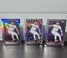 Yusei Kikuch 2025 Chrome Update Refractor, Raywave Refractor 