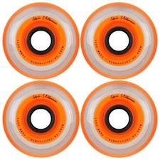 Labeda Millenium Inline Skate Wheels 4 Pack Orange 76mm