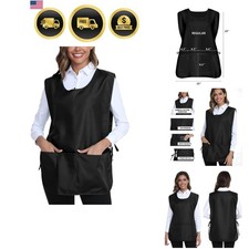 Unisex Cobbler Apron with 3 Pockets for Cooking Gardening Art DIY No-Logo