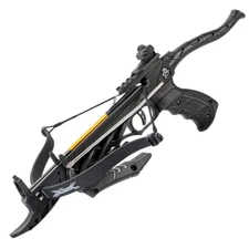 80lb Self Cocking Pistol CrossBow With Forearm Grip Black -Arrow Speed : 185 FPS