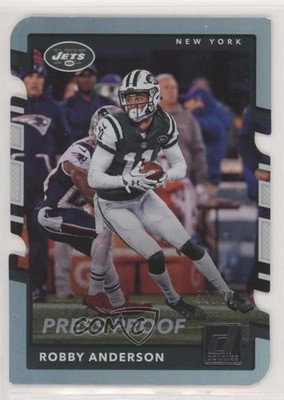 2017 Panini Donruss Press Proof Silver Die-Cut /75 Robby Anderson #71 0c2