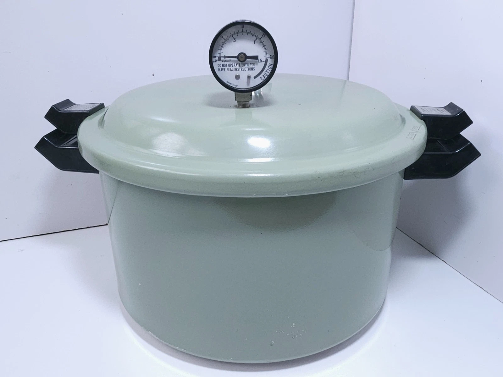 Vintage Sears Pressure Cooker Canner Avocado Green 409A Model 620.51020 USA