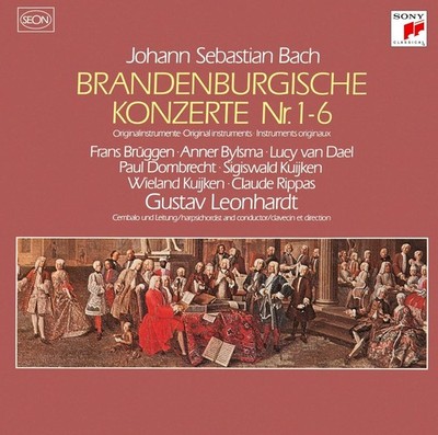 Gustav Leonhardt NEW 2 CD J.S.Bach Six Brandenburg Con.  Anner Bylsma Japan OBI
