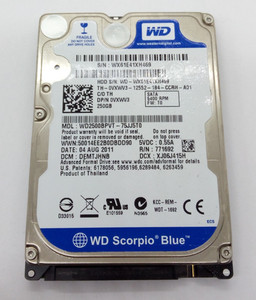 WESTERN DIGITAL *WD2500BPVT-75JJ5T0* 250GB* SATA HDD Notebook 2,5 Zoll #NFP1770