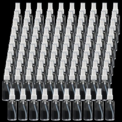 JOIKIT 100er Pack 30ml Klar Kunststoff Nachfüllbar Reise Sprühflaschen mit 