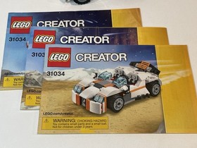 Lego 31034 Future Flyer 3 in 1 Creator 100% Complete All Builds w/ Manuals