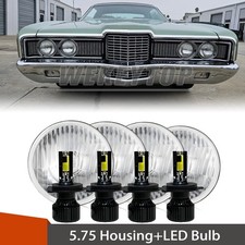 4pcs 5 34 5.75 Round Led Headlight Hilo Beam For 1965-1978 Ford Ltd