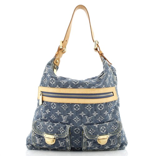 Louis Vuitton Baggy Handbag Denim GM