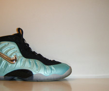 Nike Air Little Posite Pro Foamposite GS Island Green 644792-303 Blue 5.5 5.5Y