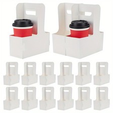 25pcs Kraft Paper box for Drink Holder White 17.6x8x22cm Jewelry display